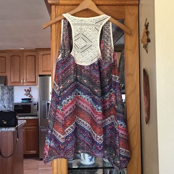 Crochet open drape vest - Picture 3 of 6